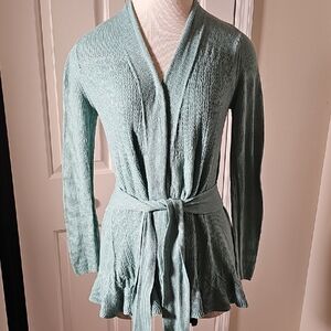 Sparrow Anthropologie Cardican Cardigan with Belt. Sz MP